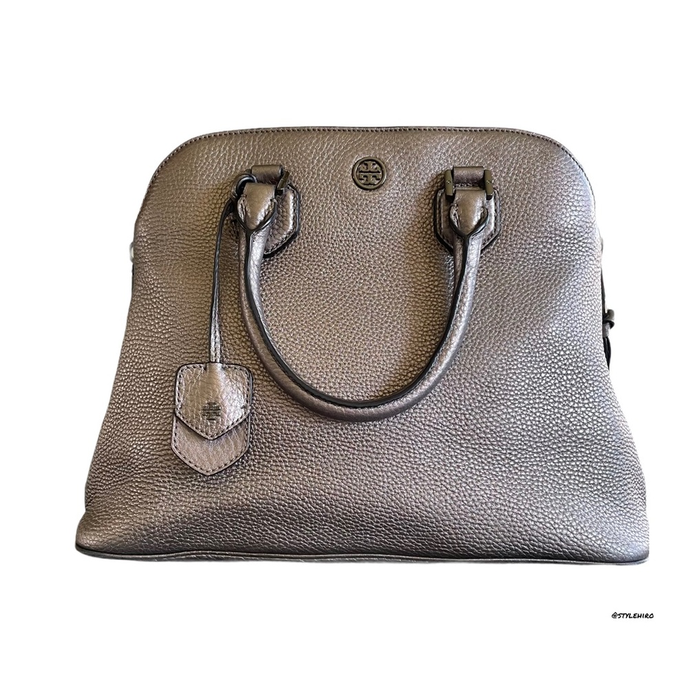 Tory Burch Silver Satchel Bag